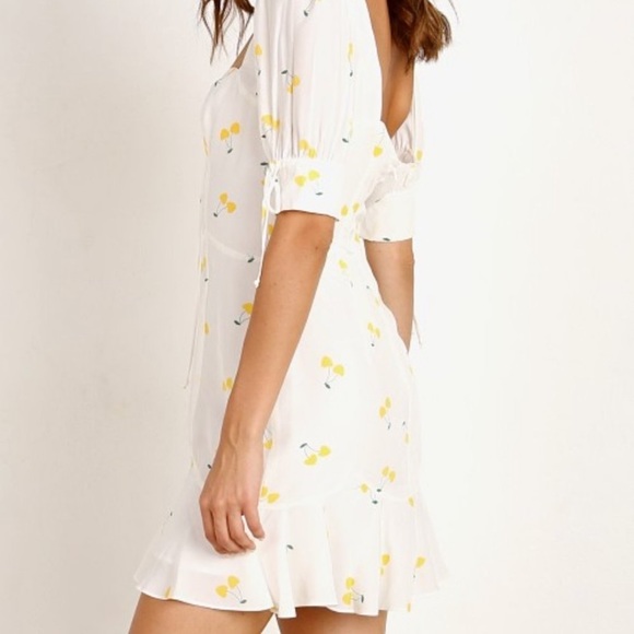 For Love And Lemons Dresses For Love And Lemons Yellow Cherry Dress Poshmark